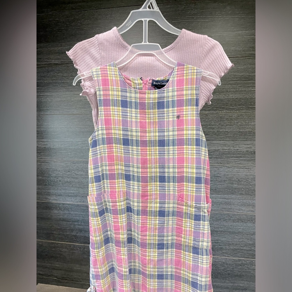 Polo Ralf Lauren Sleeveless Madras Plaid Fit-And-Flare Dress
